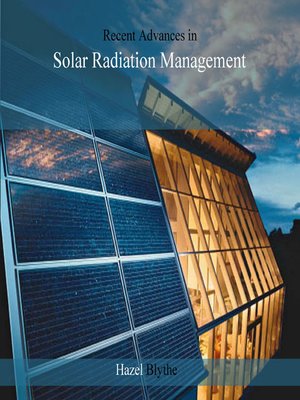 cover image of Recent Advances in Solar Radiation Management